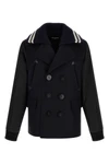 hybrid peacoat double-breasted wool coat