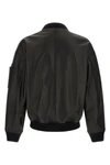 leather bomber jacket