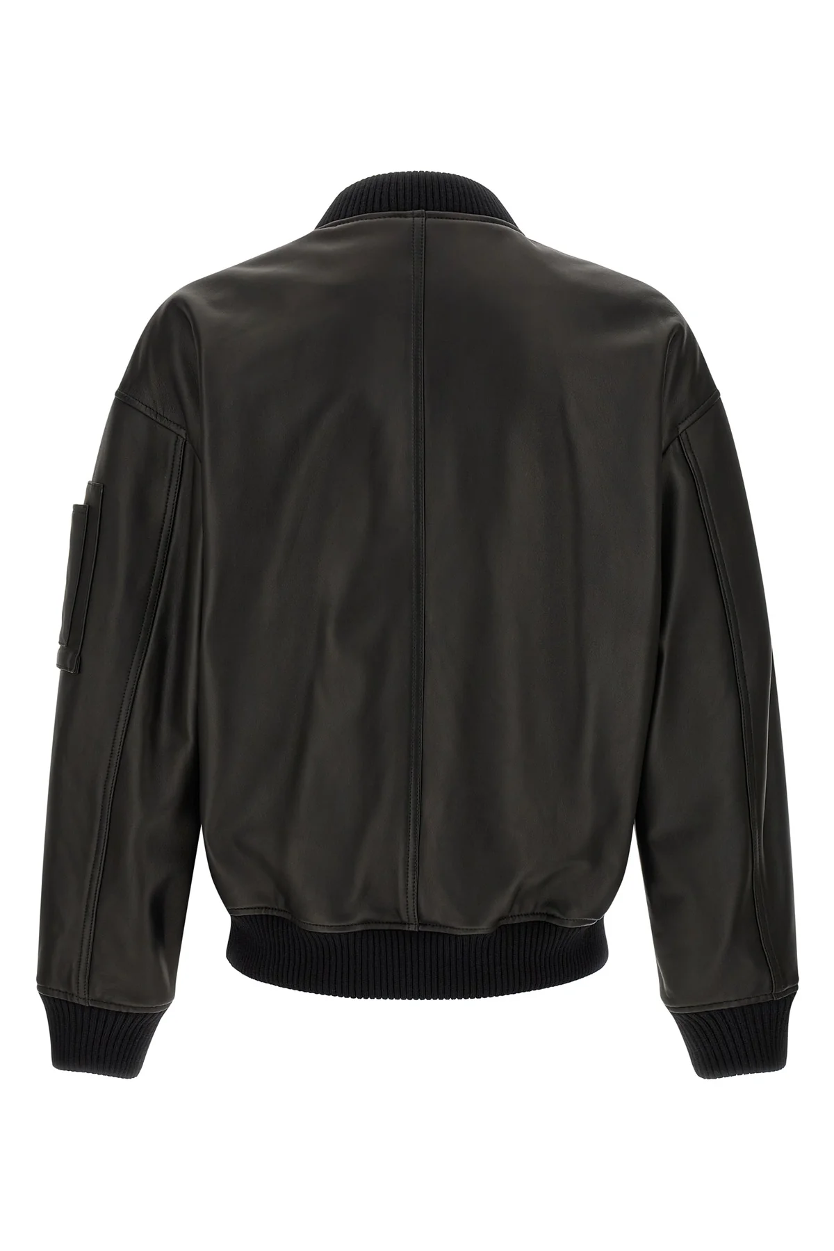 leather bomber jacket