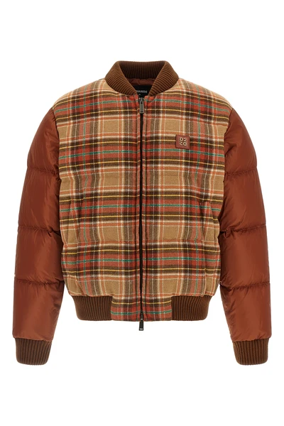 the padded hybrid bomber jacket by dsquared2