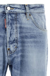 cool guy used-effect stonewashed cotton denim jeans