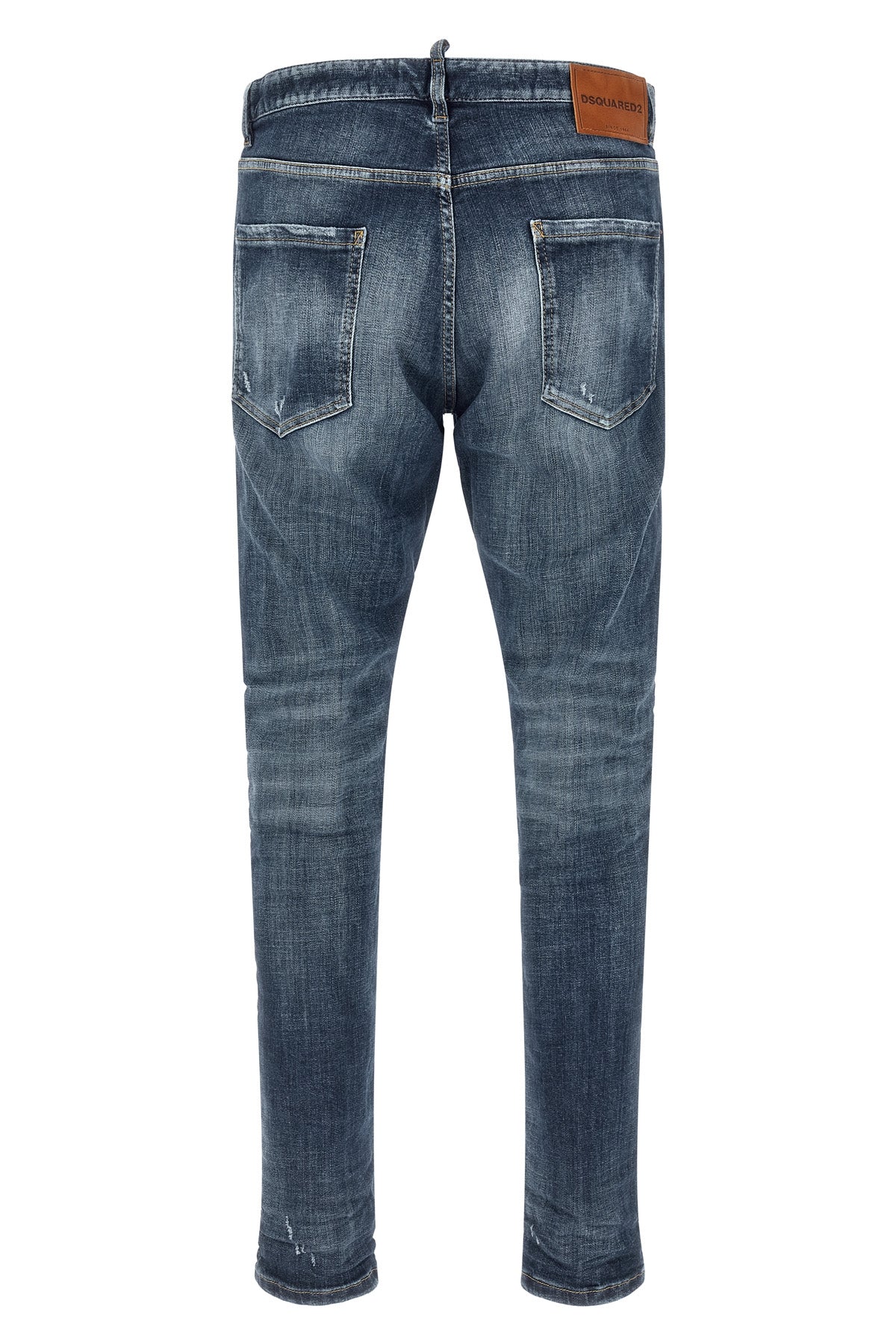 DSQUARED2 44 5-pocket teddy used-effect wash cotton denim jeans