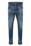 5-pocket teddy used-effect wash cotton denim jeans