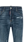 642 used-effect stonewashed stretch cotton denim jeans