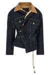 the wrap over dsquared2 jacket stands out for its construction