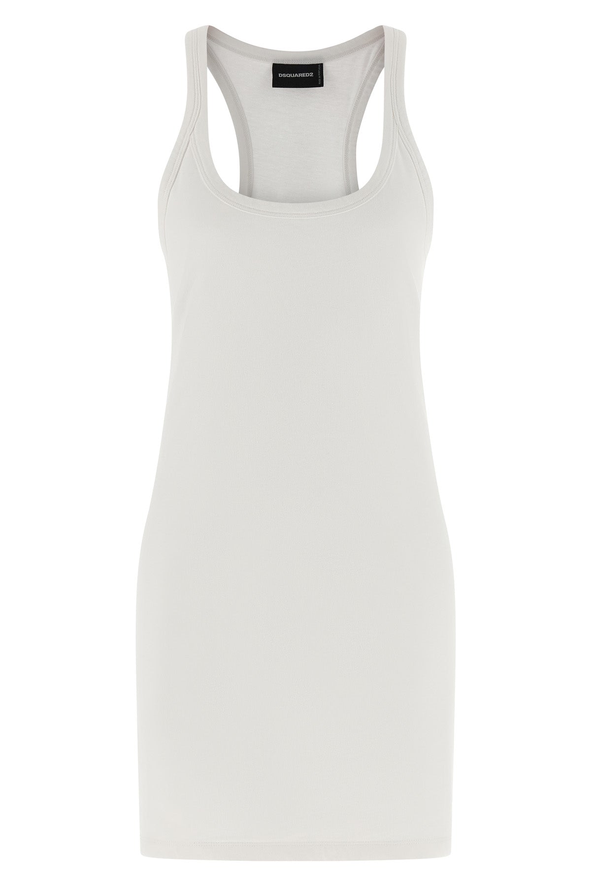DSQUARED2 M sexy ribbed cotton tank top minidress