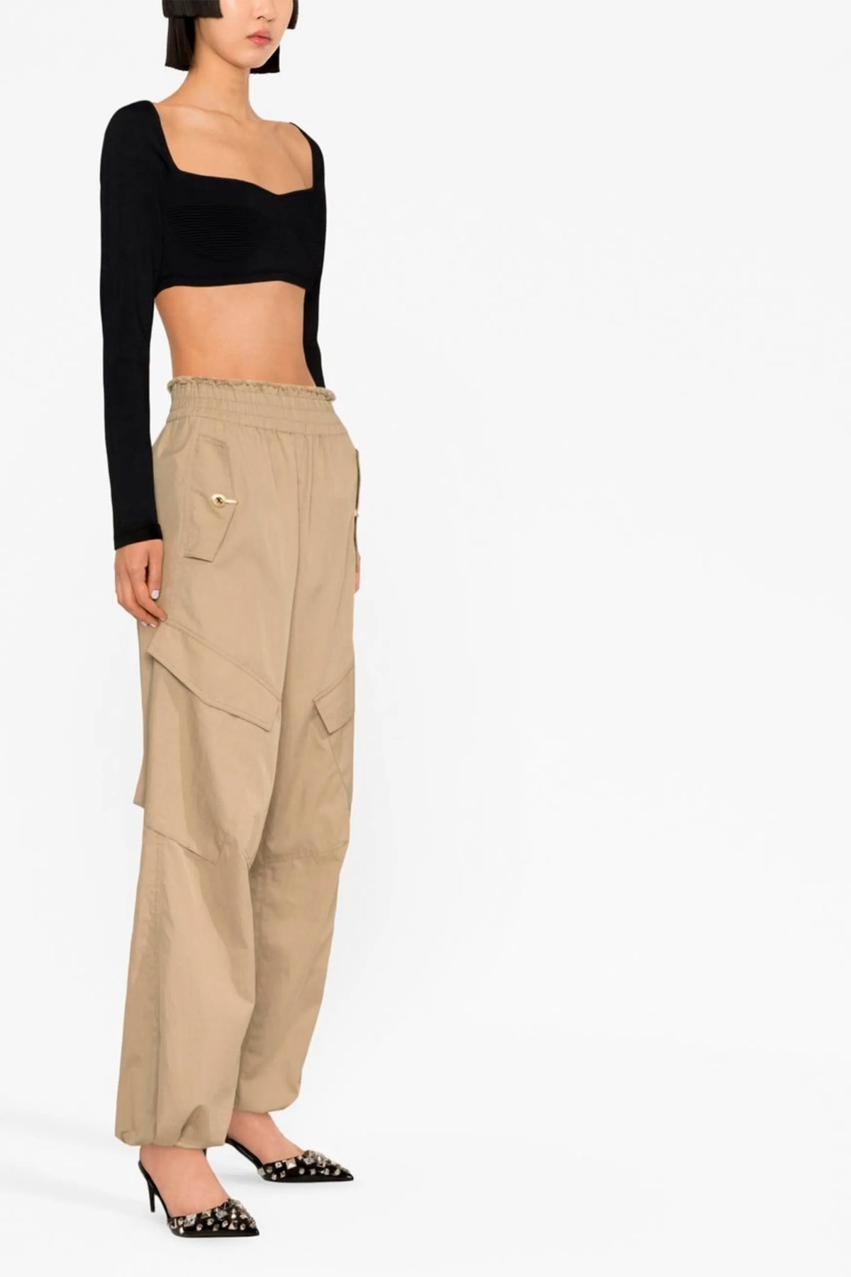 DSQUARED2 XS viscose blend cropped sweater