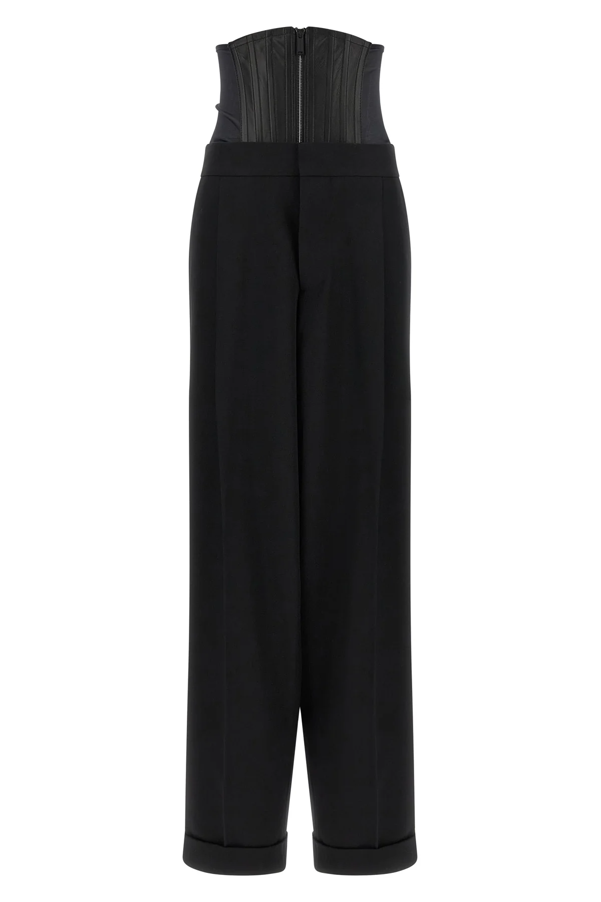 the dsquared2 tailored2 black pants and corset set offers a new take on tailor