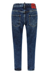 teddy jeans in stone-washed cotton denim
