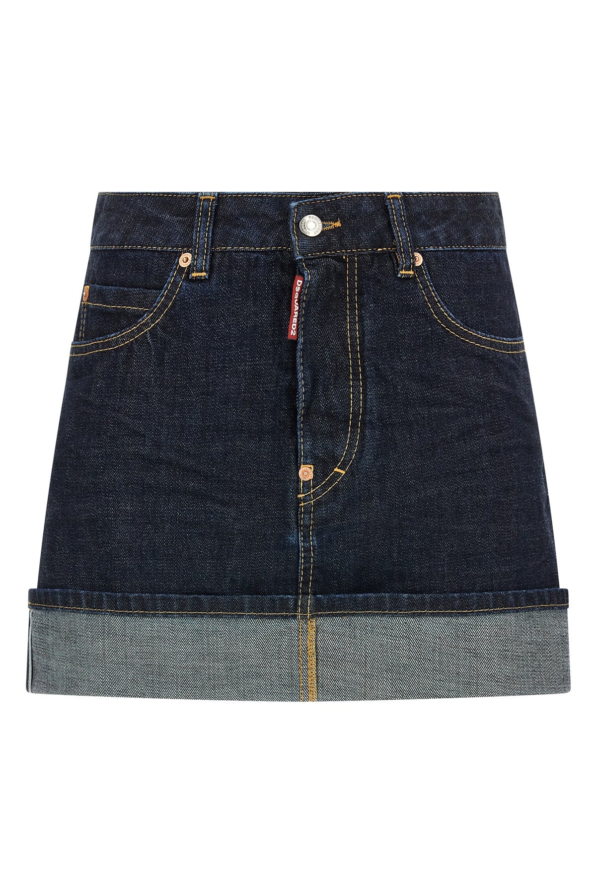 DSQUARED2 38 13-ounce cimosa authentic japanese denim japanese selvedge denim miniskirt