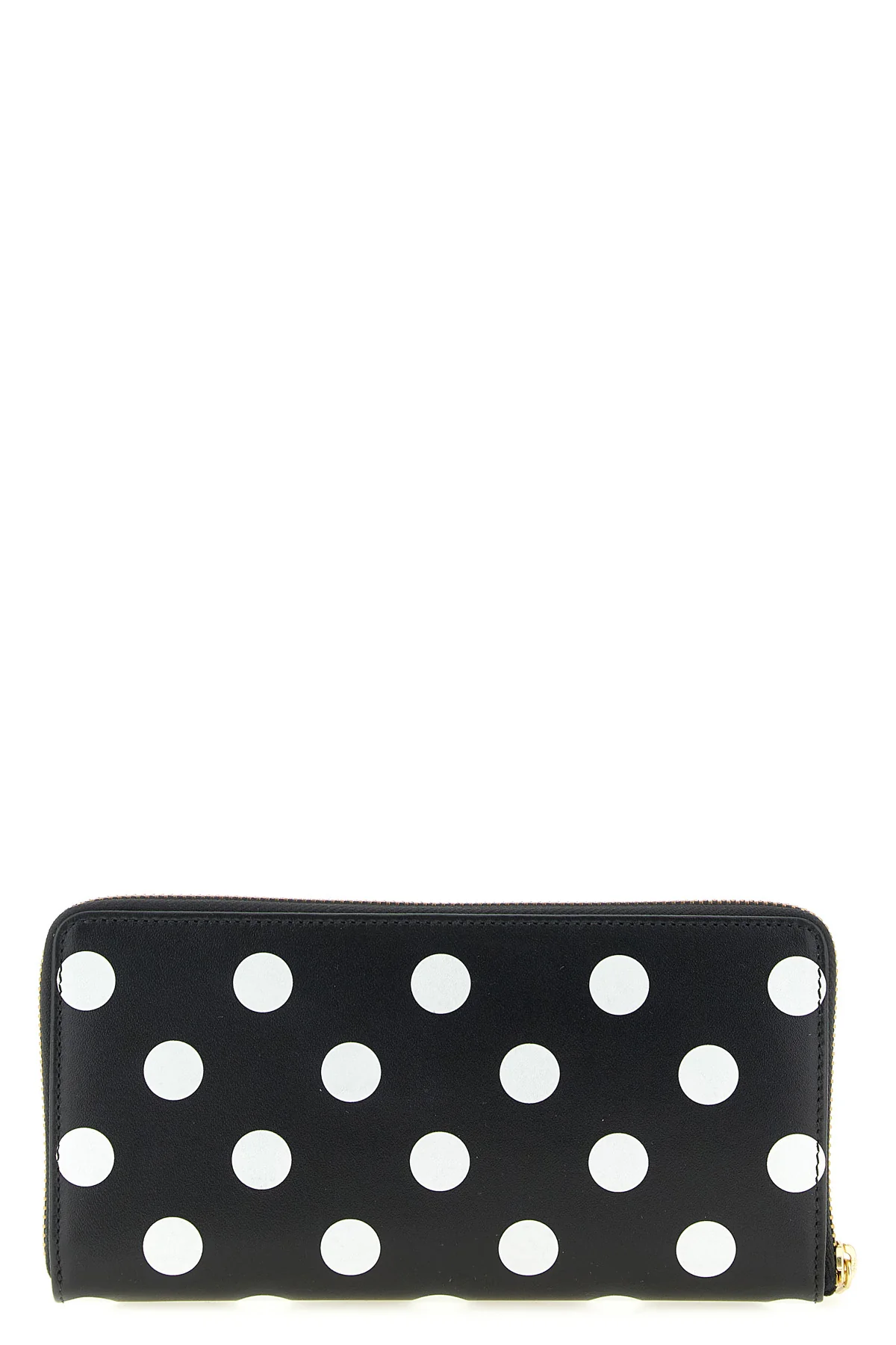 COMME DES GARÇONS OS polka dots printed leather wallet