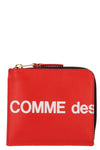 leather huge logo wallet