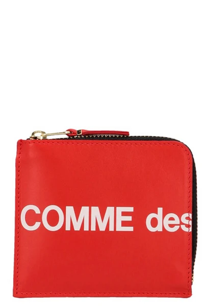 leather huge logo wallet