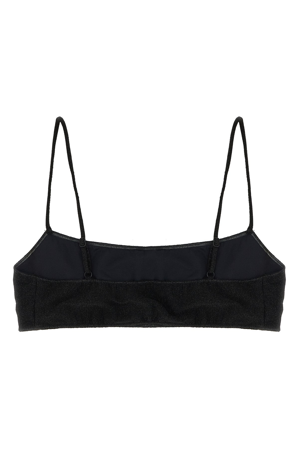 sadie bikini top in lurex fabric
