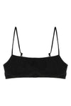 sadie bikini top in lurex fabric