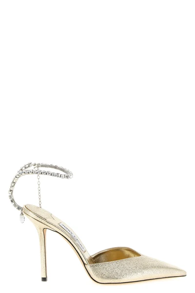 jimmy choo saeda pumps define her silhouette through a tapered toe and distinc