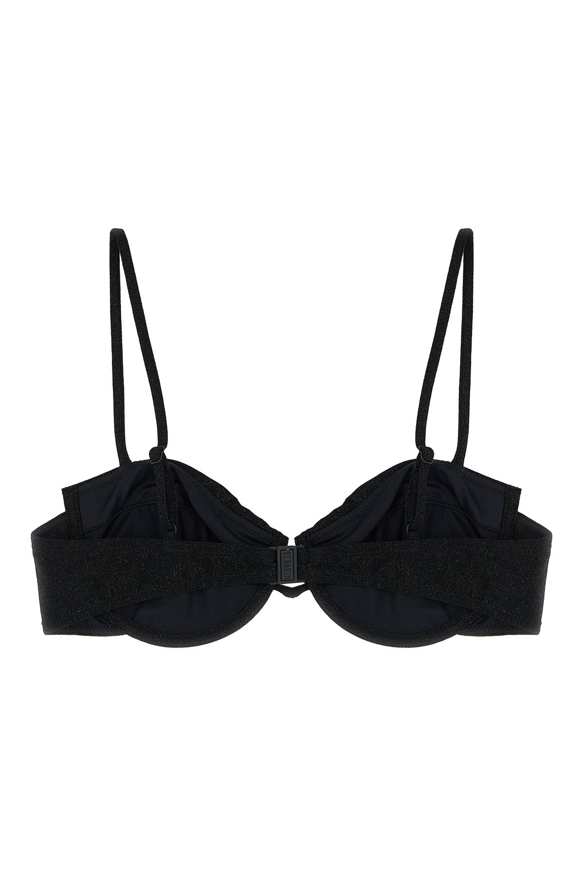 MC2 SAINT BARTH S salina bikini top in stretch lurex fabric