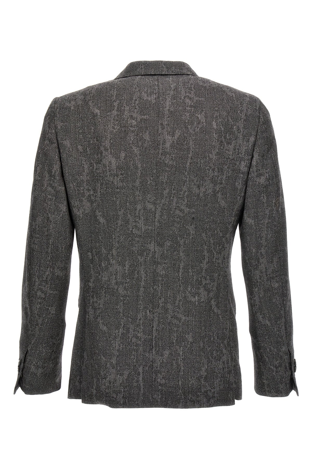 double-breasted wool blazer