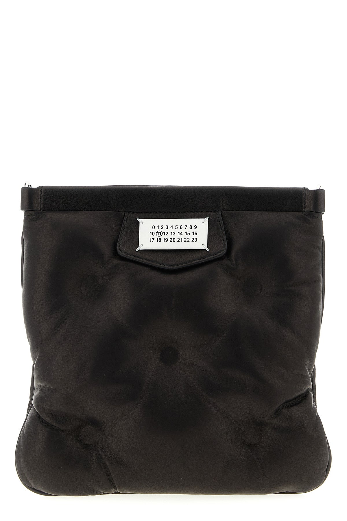 MAISON MARGIELA OS glam slam flat pocket matelassé-effect padded and quilted nappa leather crossb