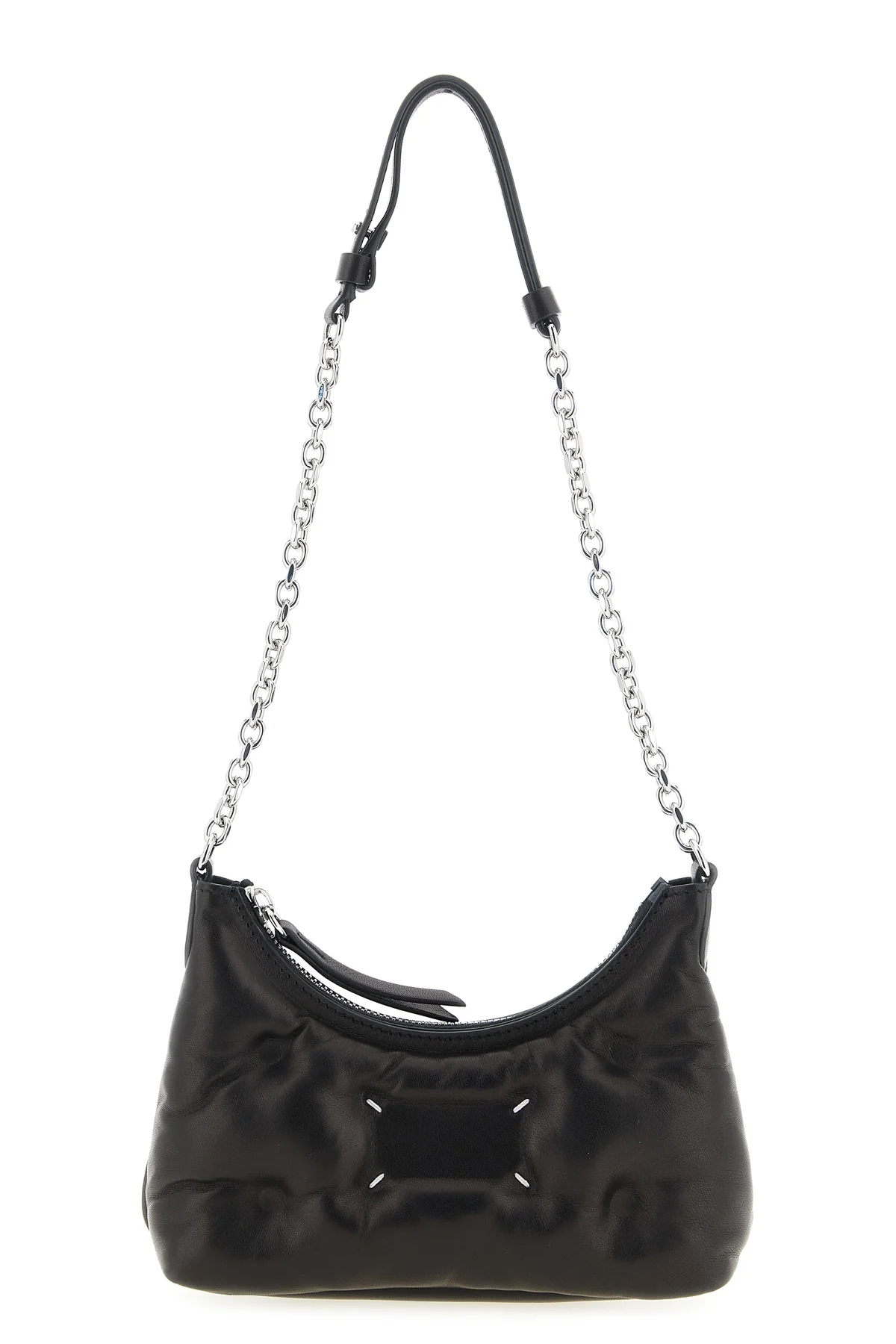 maison margiela glam slam hobo micro shoulder bag is made of soft nappa lambskin