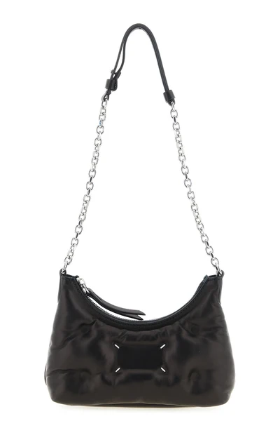 maison margiela glam slam hobo micro shoulder bag is made of soft nappa lambskin