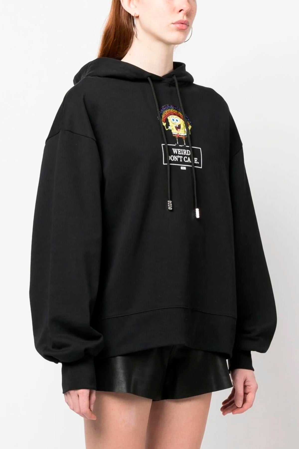 GCDS XS dont care gauze cotton capsule hoodie