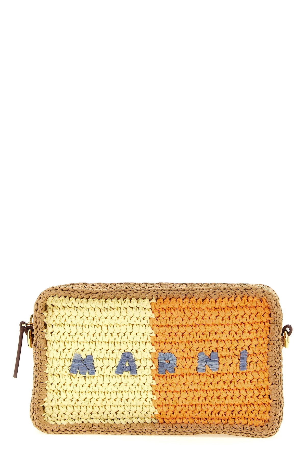 hand-woven raffia paper seaside shoulder strap