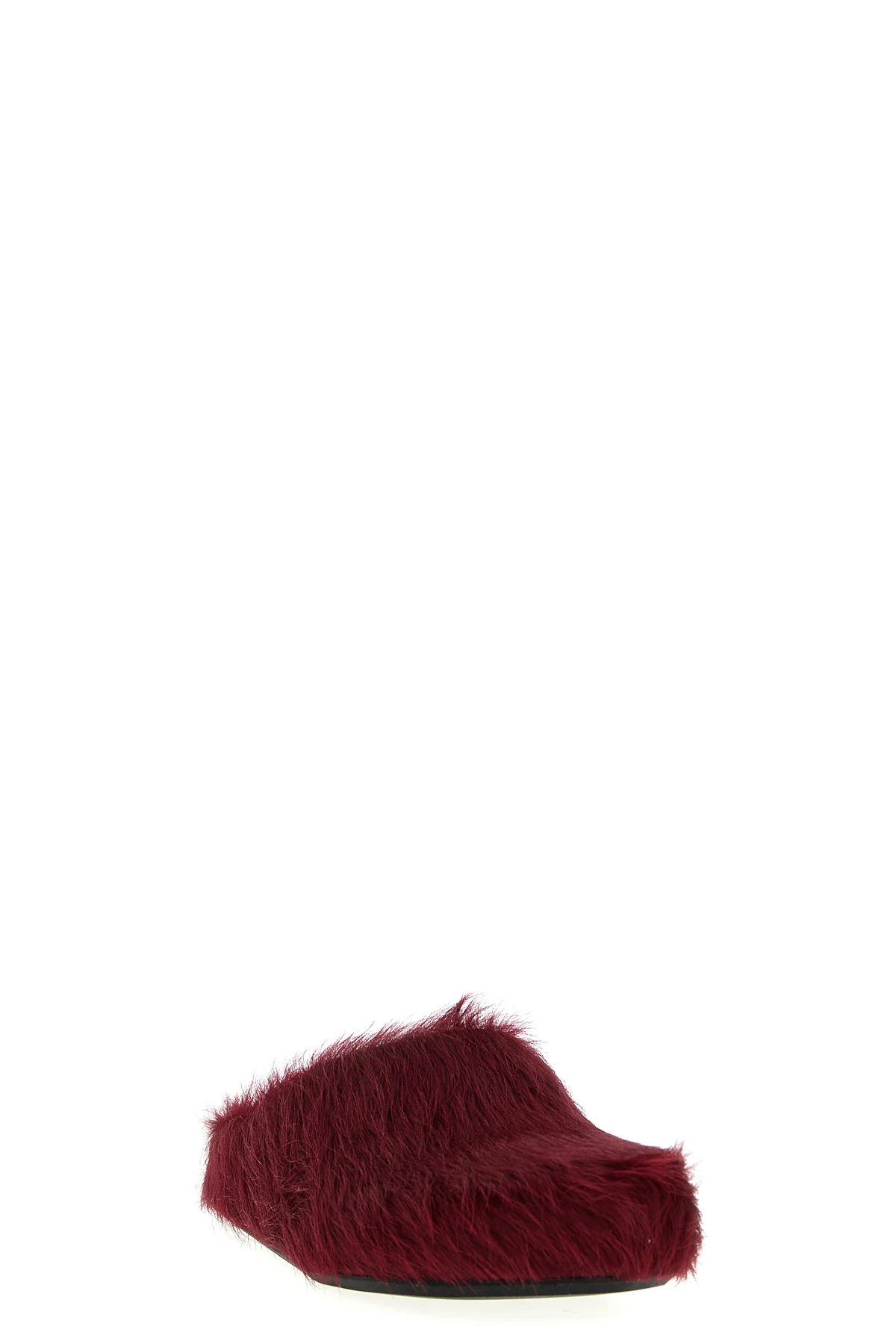 fussbett long-haired calf leather sabots