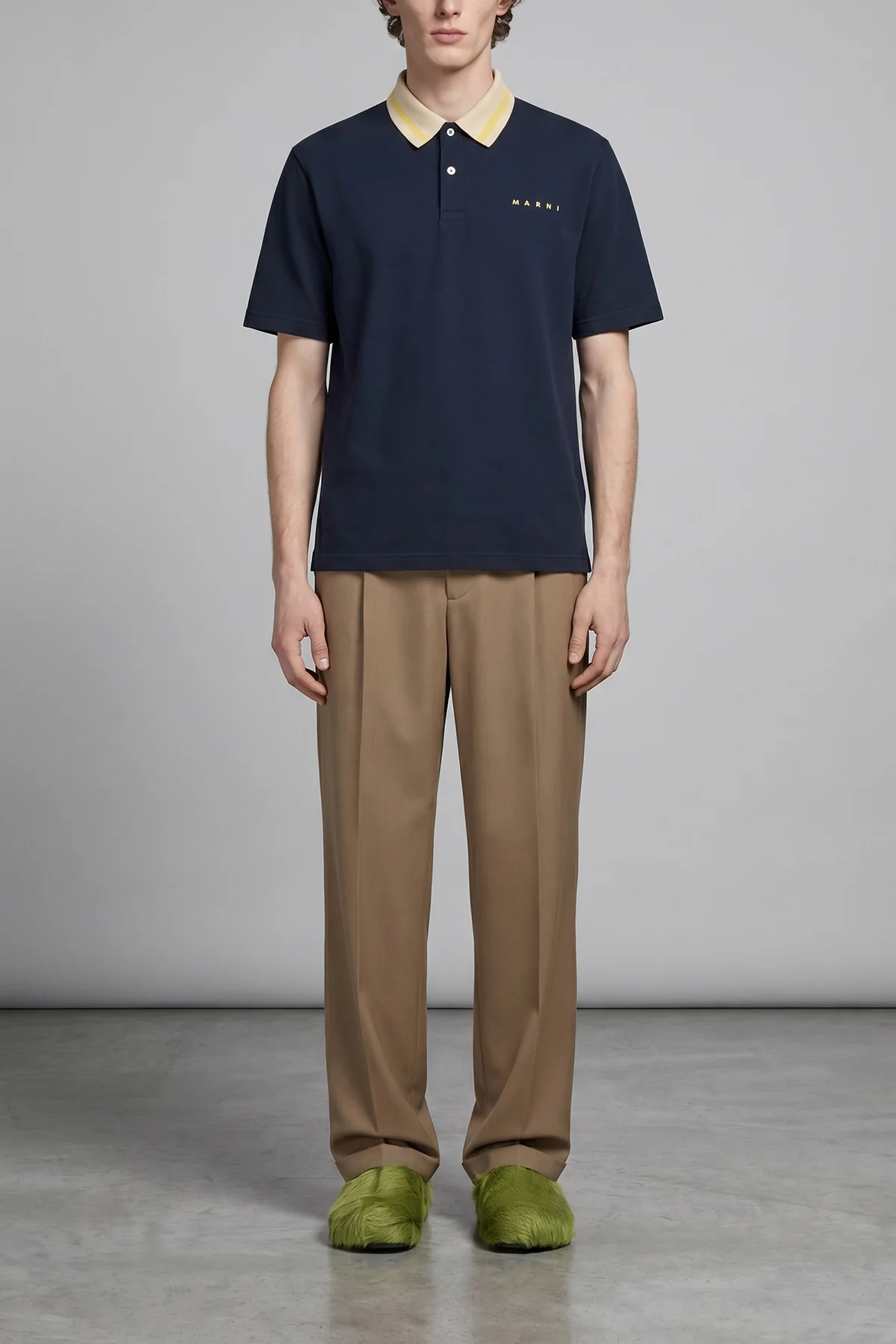 MARNI 40 fussbett long-haired calf leather sabots