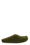fussbett long-haired calf leather sabots