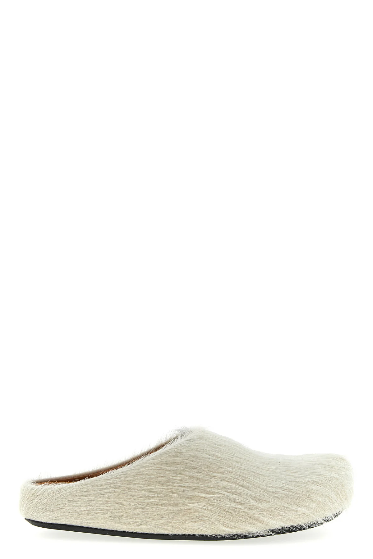 fussbett long-haired calf leather sabots