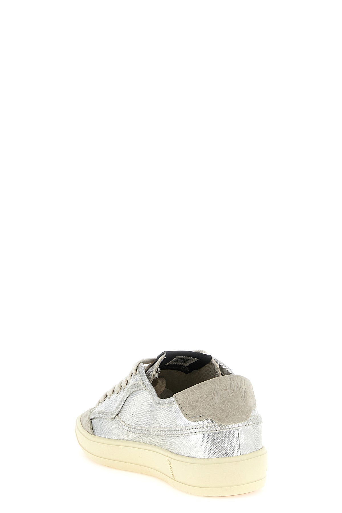 windscape low sneakers in metallic canvas