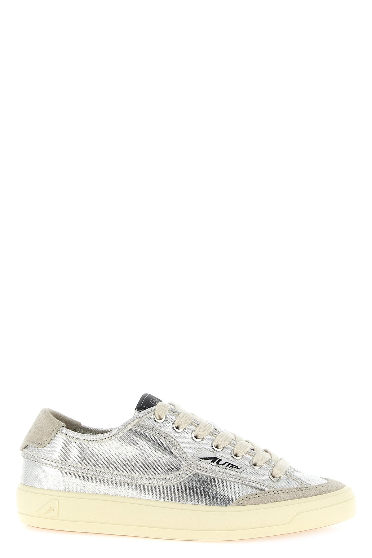 AUTRY 36 windscape low sneakers in metallic canvas