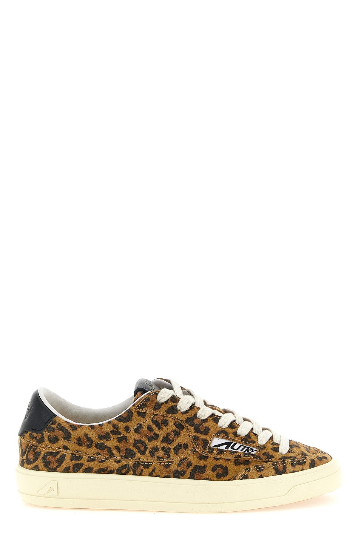 AUTRY 36 windscape low leopard-print suede sneakers
