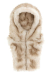 the herno hooded collar redefines winter accessories through a luxurious and fun