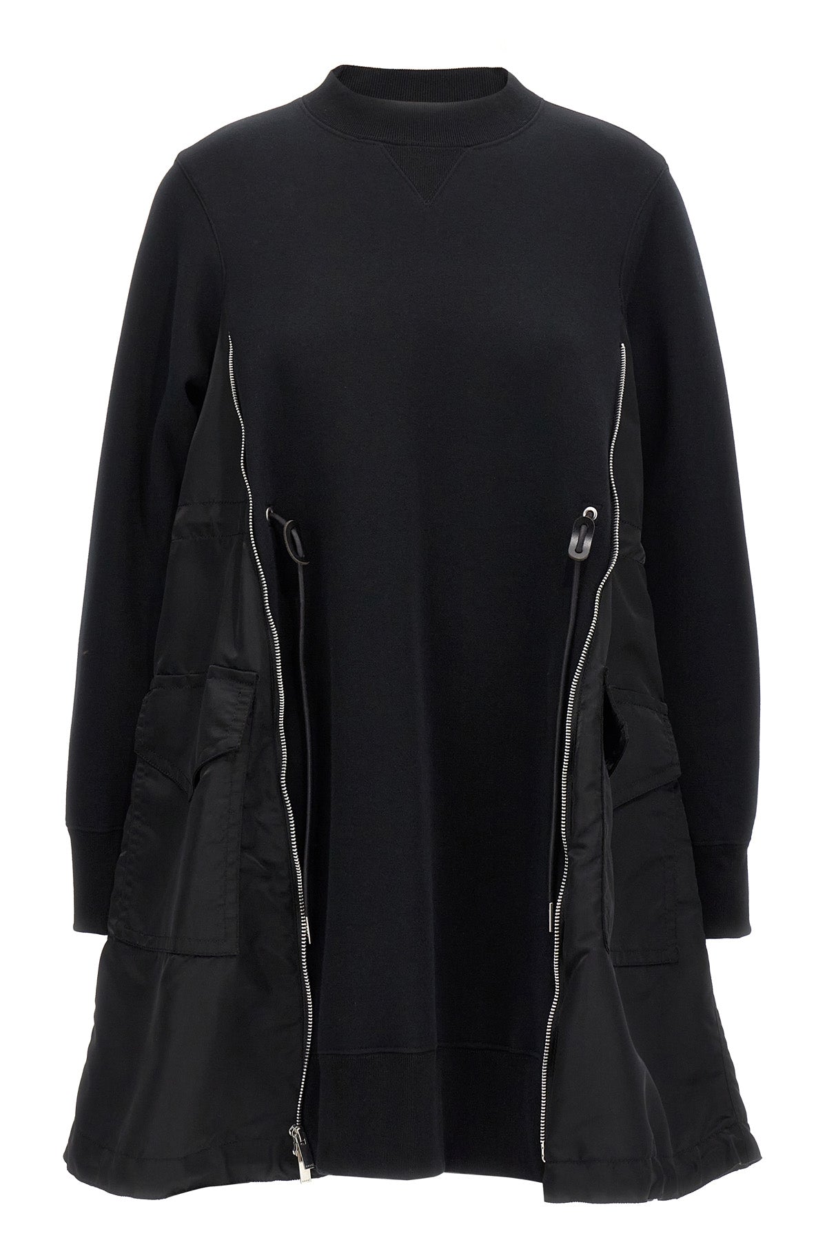 SACAI 1 sponge cotton blend dress