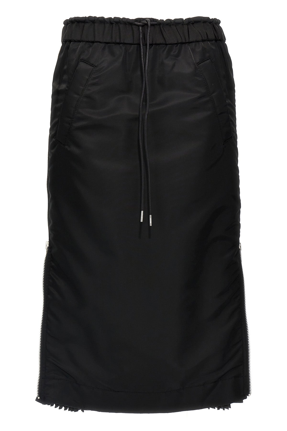 SACAI 2 nylon twill midi skirt