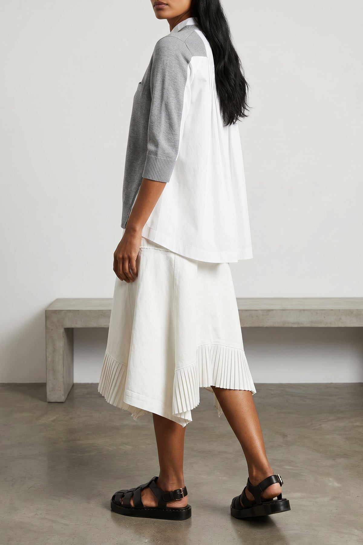 SACAI 3 asymmetrical sweater