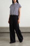striped cotton poplin shirt