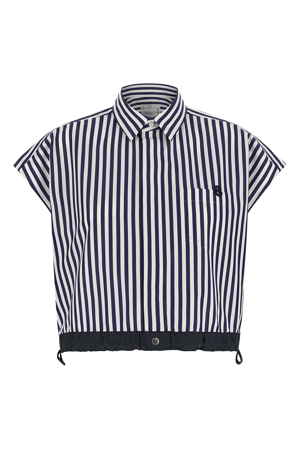 SACAI 3 striped cotton poplin shirt