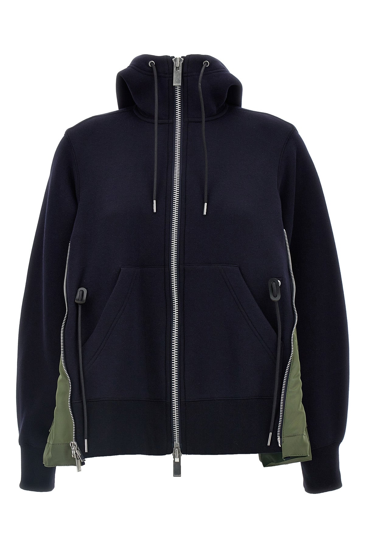 SACAI 2 sponge cotton blend hoodie