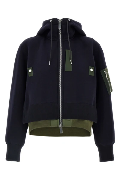 sponge cotton blend hoodie