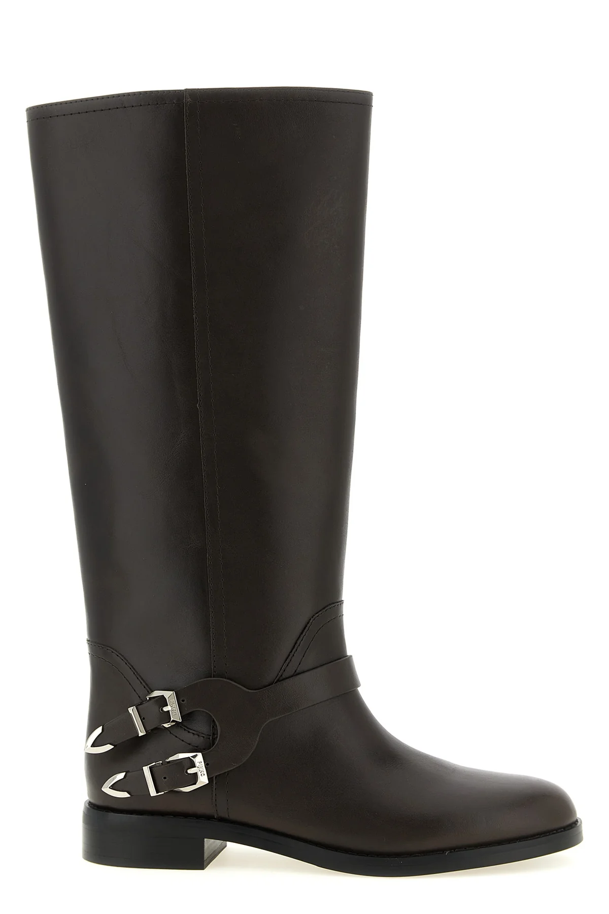chevalpinko high boots define the silhouette through a rigorous construction in
