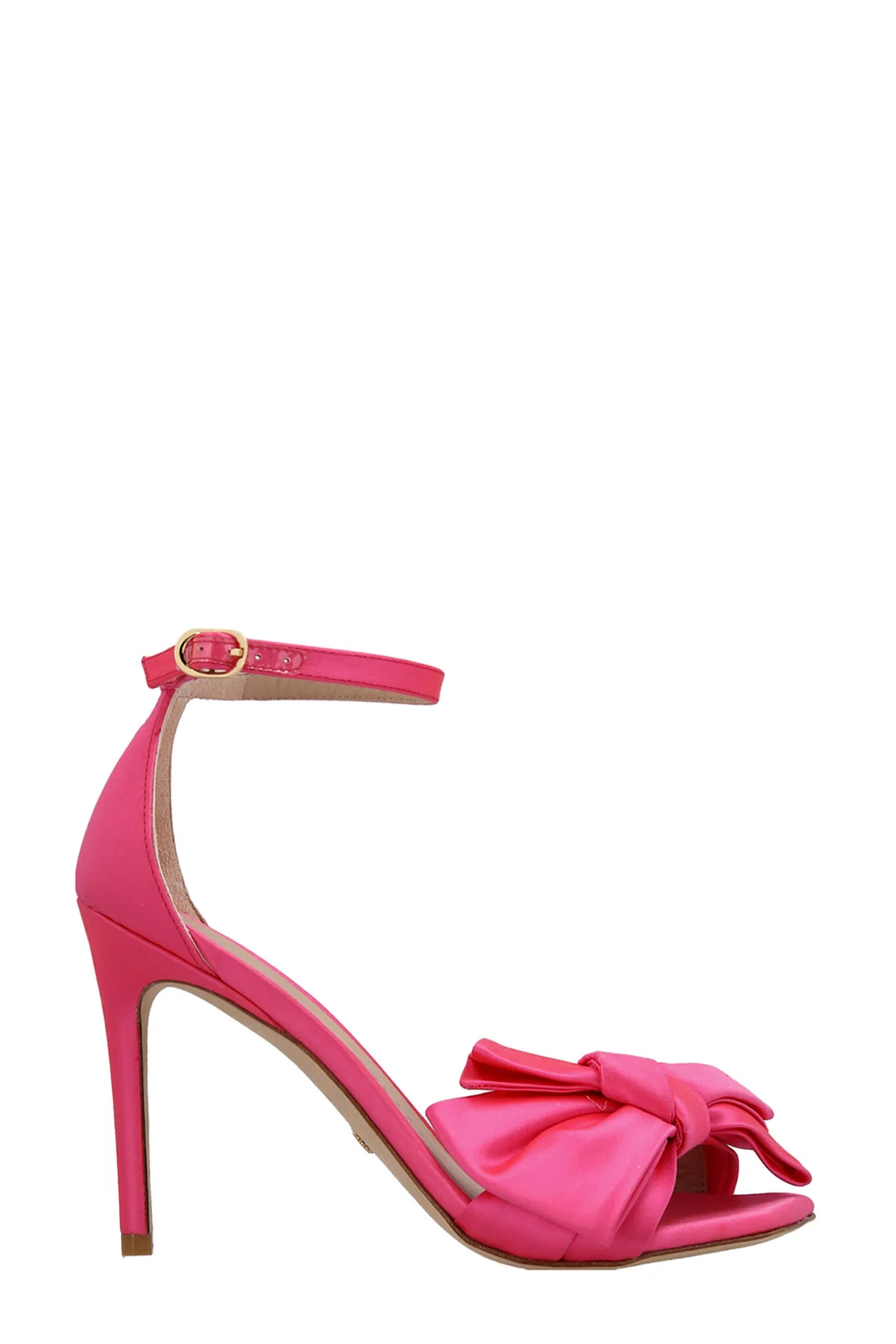 STUART WEITZMAN 36 nudistcurver loveknot satin sandals