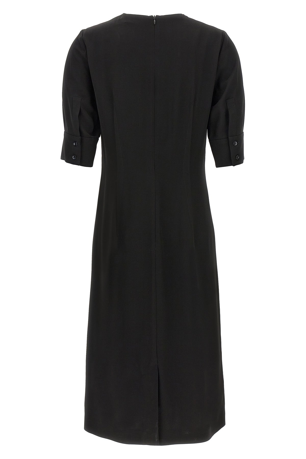 SPORTMAX 38 sele viscose crewneck dress