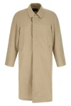 sartorial-inspired cotton trench coat