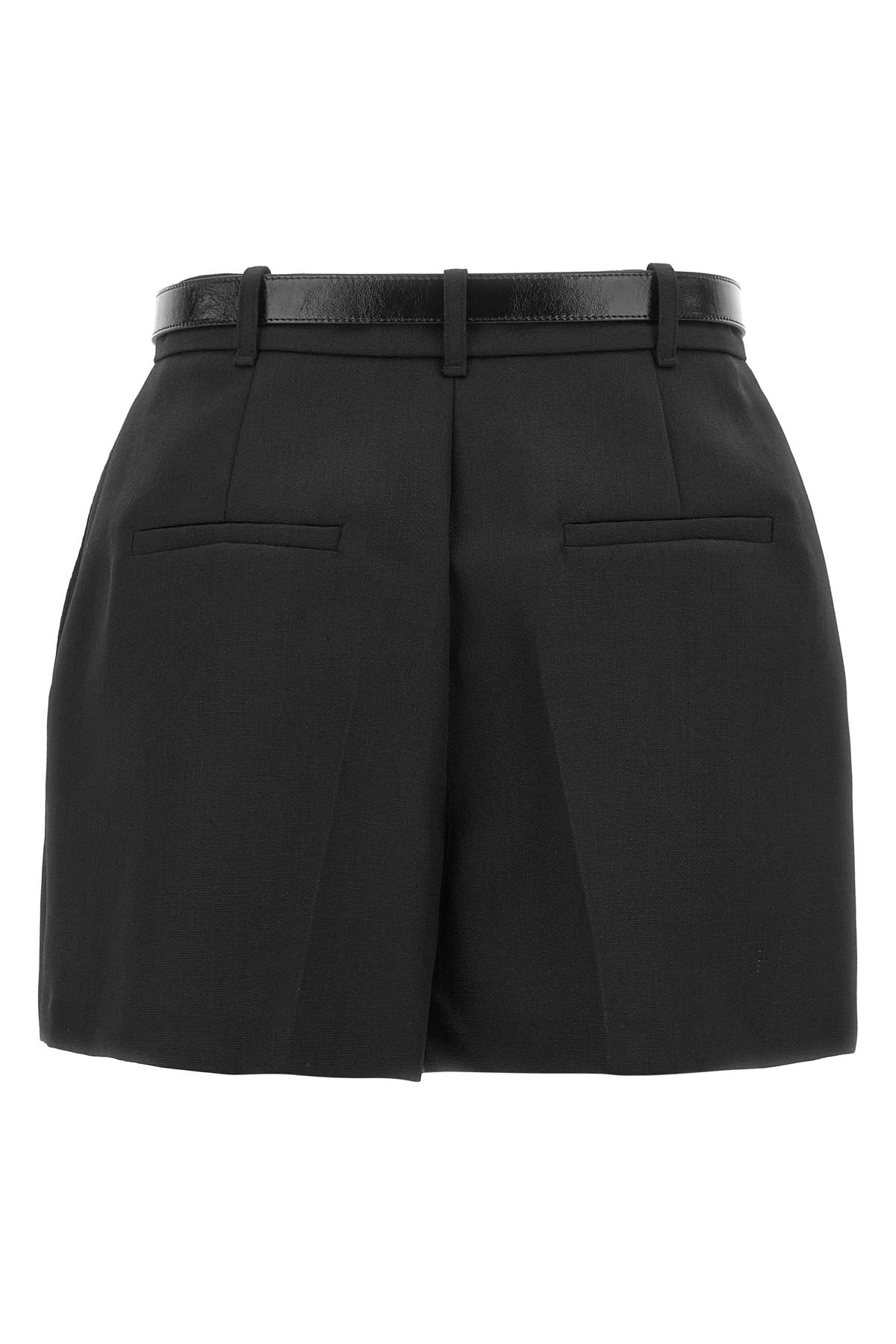 elisabetta franchi shorts redefine everyday tailoring through a high-waisted sil