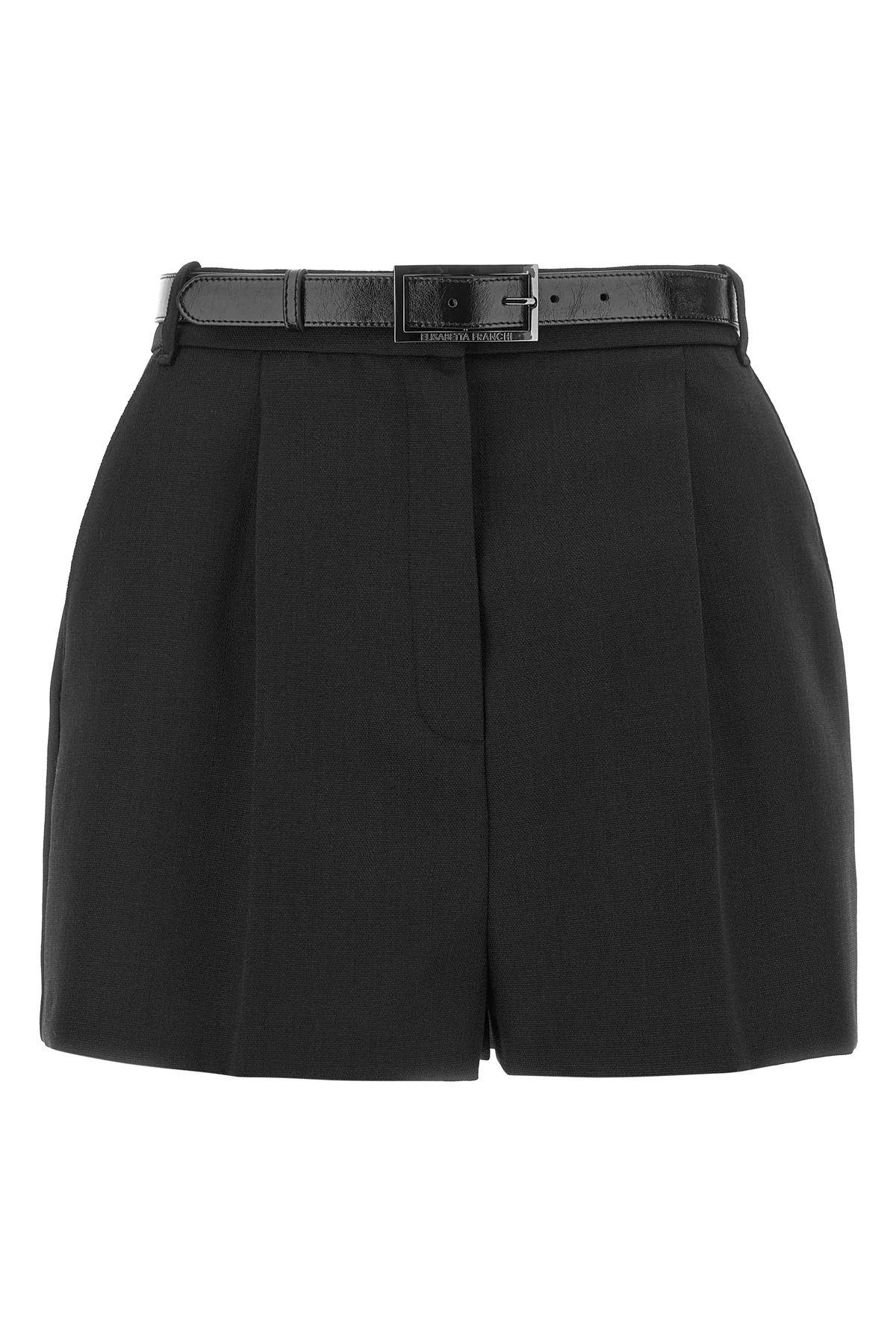 elisabetta franchi shorts redefine everyday tailoring through a high-waisted sil