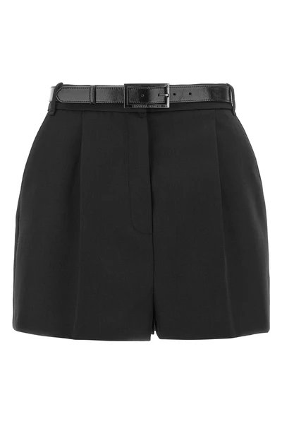 elisabetta franchi shorts redefine everyday tailoring through a high-waisted sil
