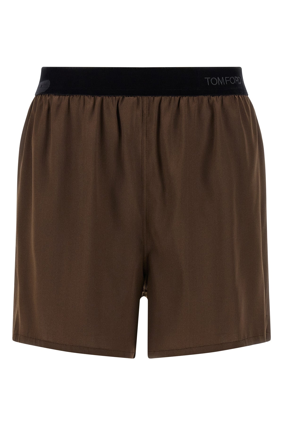 TOM FORD M short in stretch silk satin
